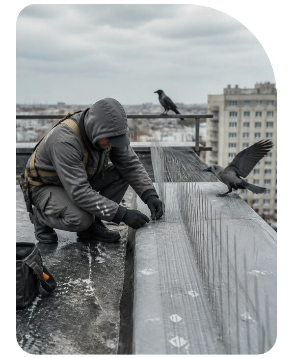 Защита от ворон под ключ в Стрежевом по цене от 5098 р. | Сенат-Стж